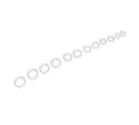 (Clear) 7 Pairs Silicone Flexible Ear Tunnels Stretcher Gauges 8mm Elastic Ear Plugs Jewelry