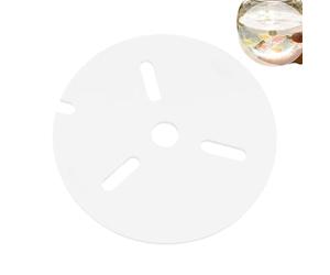 Clear Acrylic Aquarium Lid - Round Protector with Feeding Hole, 5.9x5.9inches Anti Jumping Aquarium Cover Lid, Fish Tank Splash Guard for Indoor Home Office Living Room Water Fish Tank Protection