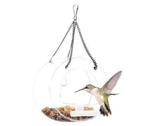 Clear Acrylic BirdFeeder | Removable Tray House,Garden Hangable BirdFeeder For Backyard Elderly Viewing Garden Decor