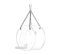 Clear Acrylic Birdfeeder | Removable Tray House,Garden Hangable Birdfeeder for Backyard Elderly Viewing Garden Decor