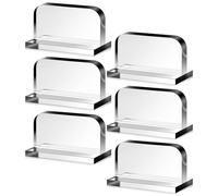 Clear Acrylic Handles - 6 Piece Glass Lid Handle for Aquarium Cover | Flexible Transparent Fish Tank Cover Handles for Multifunctional Aquarium Lid Support