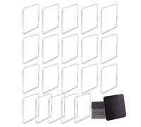 Clear Acrylic Photo Magnet Kit, 20PCS DIY Fridge Magnet Blanks 2x2 | Self-Adhesive Backing, No-Glue Mounting, For Home Decor &