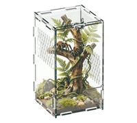 Clear Acrylic Spider Enclosure, Magnetic Door Terrarium Box for Exotic Pet