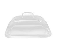 Clear Acrylic Splatter Cover for Plates | Repels Particles & Food Safe Kitchen Protector | Transparent Rectangle Plate Cover for Home/Restaurant/Cafe | 3 Sizes, Easy Grip (Medium: Approx.