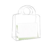 Clear Bachelor Gift Bags, Acrylic Box with Handle | Small Transparent Treat Storage - for Wedding Valentine's Day Easter Children's Day Thanksgiving Graduation Events Small Business
