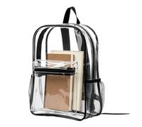Clear Backpacks for School Waterprof PVC Safety Check Friendly Pack | Multiple Compartments Large Clear Backpck for Student, Boy, Girl, Sports Activity, Work, Concert, Beach, Kayak