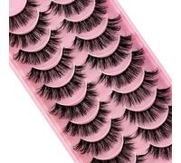 Clear Band DZG706 Faux cils en D Curl Bandes Russes Faux Cils Manga Aspect Naturel Qui ressemblent à des grappes individuelles