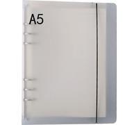 Clear Binder PP Frosted Surface 6 Löcher tragbares Notizbuch für das Schulbüro Meeting A5