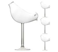 Clear Bird Drinking Glasses Cocktail Set for Parties and Celebrations