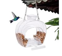 Clear Bird Feeder - Window Bird Feeder with Perching Stand