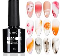 Clear Blooming Gel, 8ml Soak Off Uv Led Vernis Gel Pour Effet D'étalement, Marbre Magique Aquarelle Fleur Blooming Vernis À Ongles Semi Permanent Nail Art