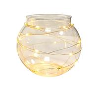 Clear Bowl Vase - Versatile Decorative Storage | Spherical Transparent Jar Air Plant Holder Candy Dish | For Party Snack Serving Offices Bedroom Countertop Outdoor Garden Multifunctional Succuleņt Pla