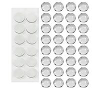 Clear Calculator Keyboard Stickers for Long Nails Glass PVC 36 Pieces