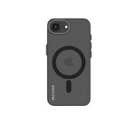 Clear Case - Coque de protection pour téléphone portable - compatibilité avec MagSafe - polycarbonate recyclé - frosted black transparent - pour