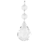 Clear Crystal Glass Bead Hanging Ornament Shatterproof Lightweight Christmas Tree Wedding Party Home Decoration for Living Room Bedroom Foyer Dining Room Material Crystal Glass (Calabash 2+1 star