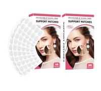 Clear Earring Support Patches - Earring Ear Support | Invisible Ear Lobe Protectors for Heavy Earrings | Prevent Sagging & Stretching, Invisible Earrings Stabilizers Heavy Earrîngs Protector,Adhesive