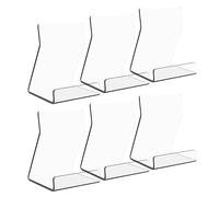 Clear Easel Stand, Acrylic Display Holder, Book Plate Stands, Picture Frame Rest, Transparent Support Set for School, Library, Shelf, Study Desk, Reception, Living Room, 20.5/9.4/12.6 Inches