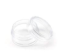 Clear échantillon pots avec couvercles 100pcs Bouteilles d'échantillon Boîte transparente Small Round Travel Cream Jar Container pour maquillage Cosmetic 2G 100PCS