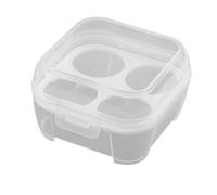 Clear Egg Container, Space Saving Compartments, Egg Holder Transparent Bin | Storage Container for Camping, Picnics, Fishing, Outings, Large Capacity, Improved Egg Safety