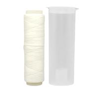 Clear Elastic Bait Wrap Thread - Nylon Fishing Wire | Invisible Sea Tying String, Stretchy Bait Keeper Dispenser for Securing Soft Clams, Crabs, Shrimp, Worms on Hooks for Surf Shore Fishing