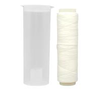 Clear Elastic Bait Wrap Thread - Nylon Fishing Wire | Invisible Sea Tying String, Stretchy Bait Keeper Dispenser for Securing Soft Clams, Crabs, Shrimp, Worms on Hooks for Surf Shore Fishing