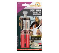 CLEAR EPOXY ADHESIVE GLUE FOR METAL GLASS CERAMIC PORCELAIN PLASTIC rapid dry NEW by Technicqll