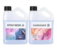 Clear Epoxy Resin Complete Kit 1:1 Ratio Transparent Crystal Epoxy Resin for Casting and Coating Table Top RESINE DE LOISIR CREATIF