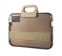 Clear File Organizer - A4 Portable Bag for Paperwork | Document Case with Handle, Travel Business School Home Office Storage, Laptop Tablet Receipt Holder, Compact Carry Accessory for Daily Use