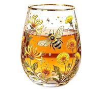 Clear GlassTea Cups | 14oz EmbossedAesthetic Mug | Transparent GlassTea Cup Combines Plant Relief Patterns And Gold Edges For An Elegant Look, Safely Stores Various Beverages Long-term, And Brings