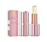 Clear Gold Leaf PH Lip Balm Color Changing to Custom Rose, 8H Long Durable Hydrating Lip Jelly Stick, Nourishing Repair Plump Lipstick pour les lèvres sèches et ennuyeuses
