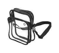 Clear Handbag - PVC 8.58 Inches, Shoulder Transparent Pouch, Concert Purse | Adjustable Strap Tote Bag, Security Check Friendly Carrier For Travel Beach Festival School Gym Sports