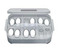Clear Incubator - 12 Slot Reptile Egg Incubation Tray, Portable Snake Hatching Box, Transparent Breeding Chamber, Small Reptile Nursery Equipment, Controlled Egg Development System, Hatch Support Tool