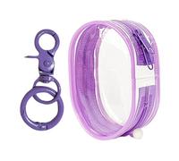 Clear Keychain Pouch - Multipurpose Doll Carrying Bag, Waterproof Doll Storage and Display Bag | Figures, Dolls, Lipstick, Cards, Keys, Travel, School, Backpack, Handbag, Kids, Adults, Portable