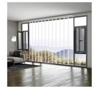 Clear Kit Rideau de Porte en PVC Rideau Laniere PVC Lisse Imperméable Commercial Congélateurs Entrepôt Garage Porte Salles Blanches Vinyle Robuste(135x200cm/53.15x78.74in)