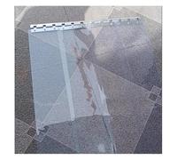 Clear Kit Rideau de Porte en PVC，Rideau Laniere PVC Lisse Imperméable Commercial Congélateurs Entrepôt Garage Porte Salles Blanches Vinyle Robuste，Isolant Rideau(105x230cm/41.34x90.55in)