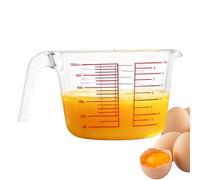 Clear Kitchen Jug - Glass Measuring Cup for Baking | Transparent Metric Imperial Scale, Large Capacity Container, Cooking Beverage Tool, Pastry Dessert Mixer for Home Restaurant Dining Room