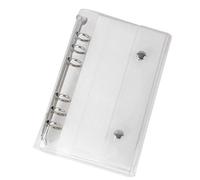 Clear liant A6 / A7 | Couverture de planificateur de liant budgétaire en PVC transparent à 6 anneaux | Dossier de feuilles en vrac pour document Photo Ticket charge Budget Bureau scolaire Kids Boys Gi