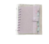 Clear Liant - Liant Anneau De Carnet De Feuille En Vrac, Modèle D'étoile D'organisateur D'autocollant Transparent | Document Portable Stockage De Classeur Pour Cartes Tickets Receipts Journal