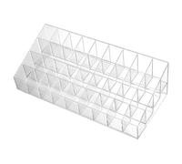Clear Lipstick Holder Organizer - Acrylic Makeup Storage Case, Durable Lip Gloss Display Stand, Compact Tube Rack, Multipurpose Cosmetic Container | Holders for Desktop Organization Vanity