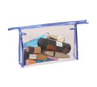 Clear Makeup Bag - 24x15.5x6cm Waterproof Cosmetic Storage Case, Zipper Toiletry Organizer, Portable Travel Makeup Pouch | Transparent Beauty Bag for Daily Use Travel Bathroom Organization