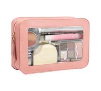 Clear Makeup Bag, Waterproof Cosmetic Organizer Pouch, 9.06x6.1x2.76 inches Zipper Toiletry Storage Bag with Transparent Design, Makeup Case, Beauty Organizer, Travel Storage Accessory for Daily Use