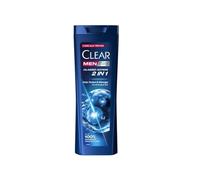 Clear Men Classic Action Shampooing et après-shampoing 2 en 1 anti-pelliculage pour homme 360 ml - Soin quotidien du cuir chevelu avec protection anti-traces et formule après-shampoing pour tous les