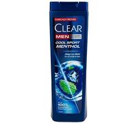 CLEAR Men Ice Cool Menthol Shampooing anti-pelliculage pour homme, rafraîchissant intense, formule Pro-Nutrium 10 soins du cuir chevelu, utilisation quotidienne pour cheveux forts et protection 100