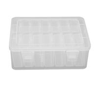 Clear Organize Box Set 14 Petites boîtes Sceller Cover Makeup Makeup Puff Rangement Puff Rangement pour Artisanat DIY