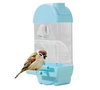Clear Parakeet Feeder, House Shaped Bird Feeder, Large Capacity Food Container, Anti-Spill Bird Feeder, Small Bird Cage Accessories, Parakeet Food Dispenser, Bird Cage Water Dispenser, Small Bird Feed