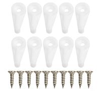 Clear Plastic Mirror Clips 5mm for Wall Mount Glass(D 50pcs)