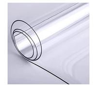 Clear Plastic Vinyl Rug Protector Cover Transparent Floor Protector Mat, Clear Plastic Floor Mat for Wood/Tile Floor, Desk Protector Mat Office Chair Mat, Kitchen Bathroom Non Skid Floor Mat,1.5mm Thi