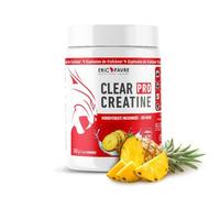 CLEAR PRO CREATINE - Créatine Monohydrate Pure - Améliore Force, Endurance & Récupération - Haute Assimilation, Idéale pour Efforts Intenses - Texture Claire - 300g - Saveur Ananas - Eric Favre