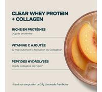 Clear Protein | Whey & Collagène - 1440g - 60portions - Peach Tea