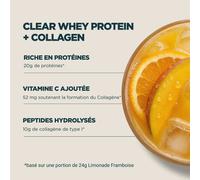 Clear Protein | Whey & Collagène - 1KG - 40portions - Orange Mangue